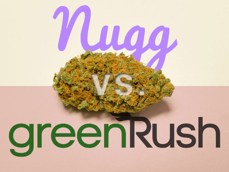 Nugg Vs GreenRush Find out which Weed Delivery service is the Best.