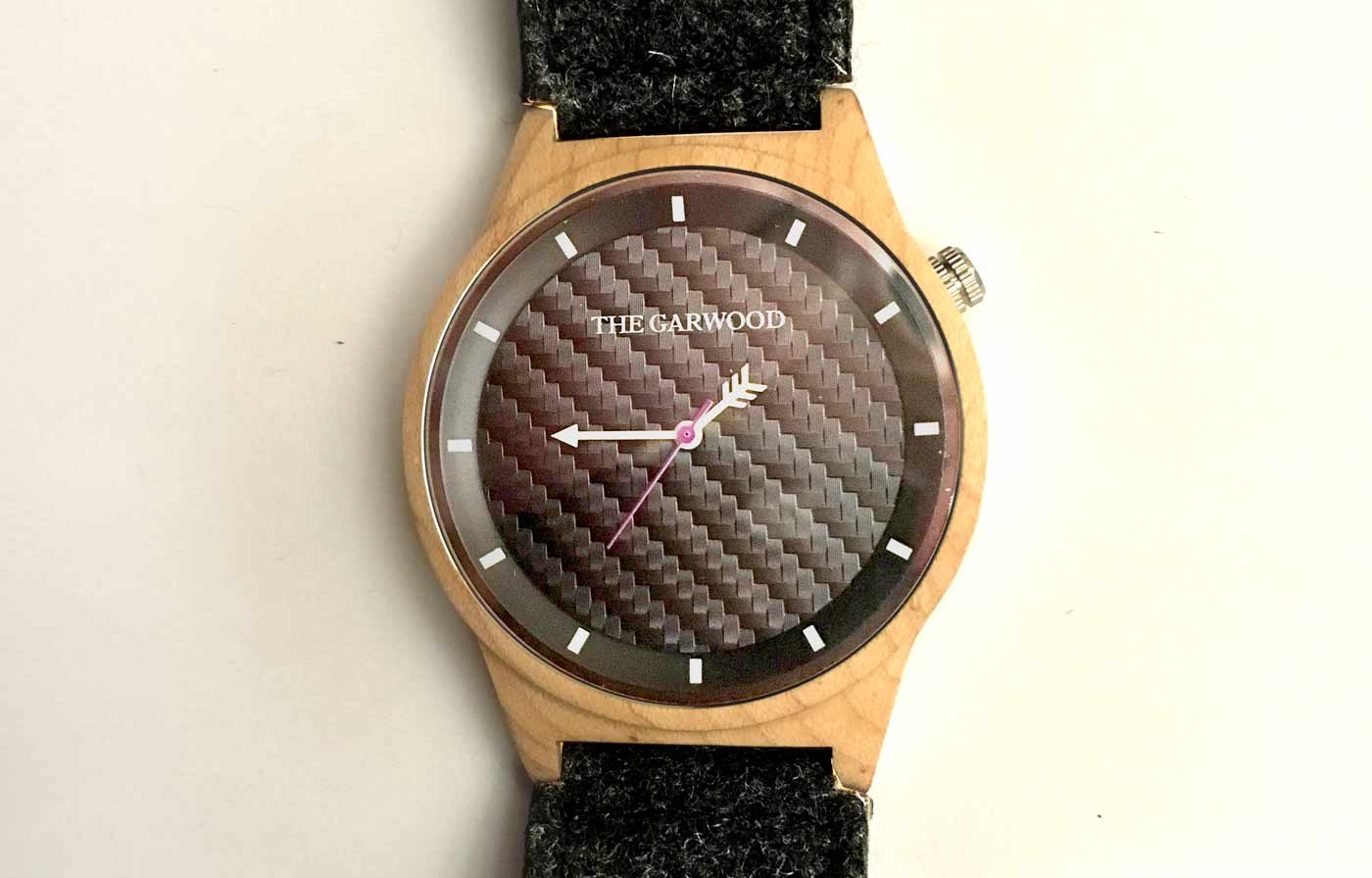 Face Of the Garwood 360 Wood Watch