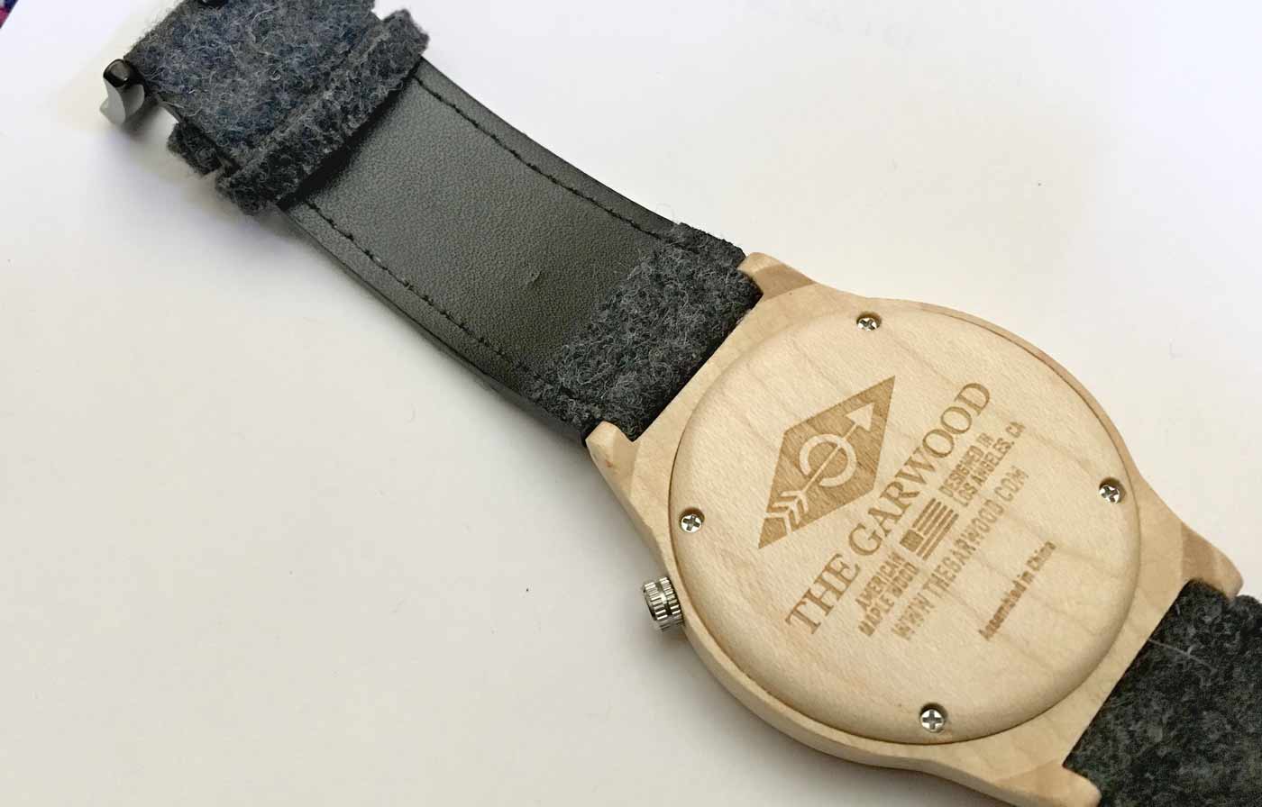 360 Garwood watch felt and leather strap