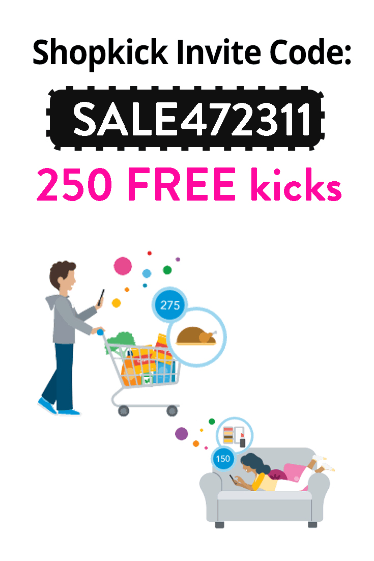 Shopkick Invite Codes Get 250 kicks FREE with code SALE472311