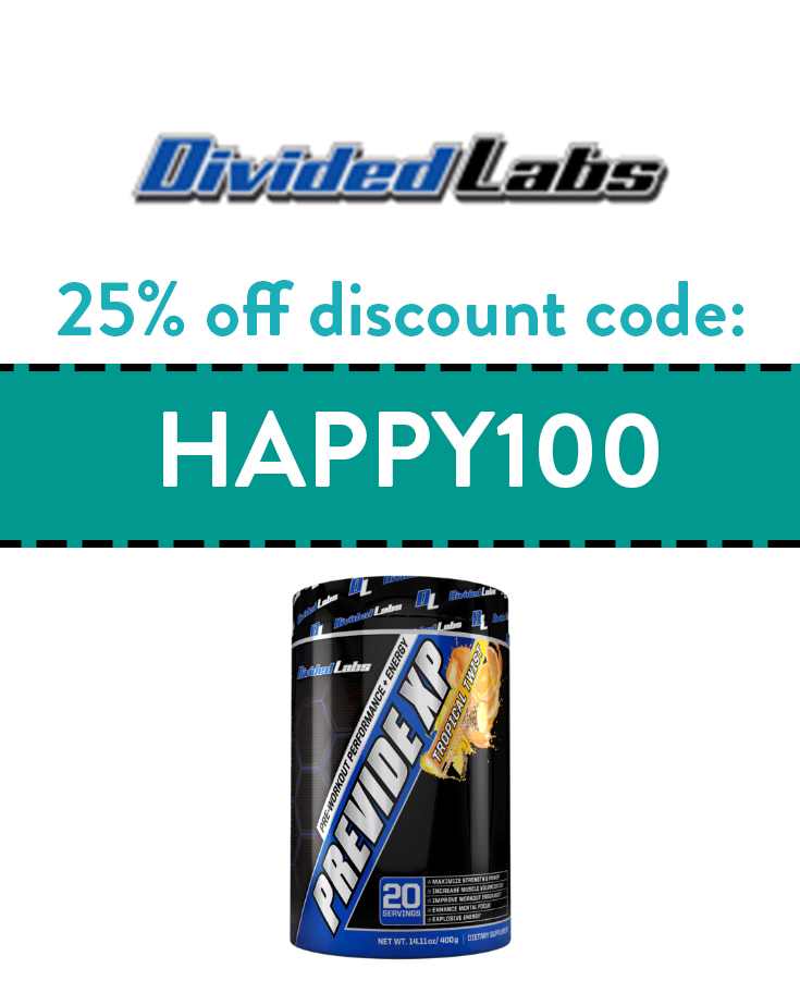 Divided Labs Discount Code 25 off with code HAPPY100