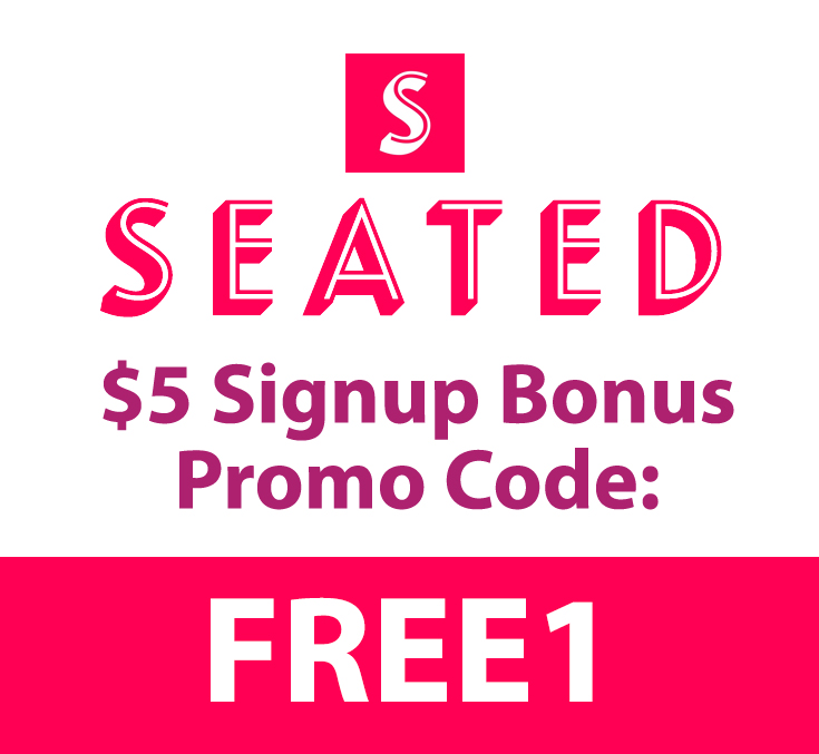 Seated Promo Code | Get $5 with code: FREE1