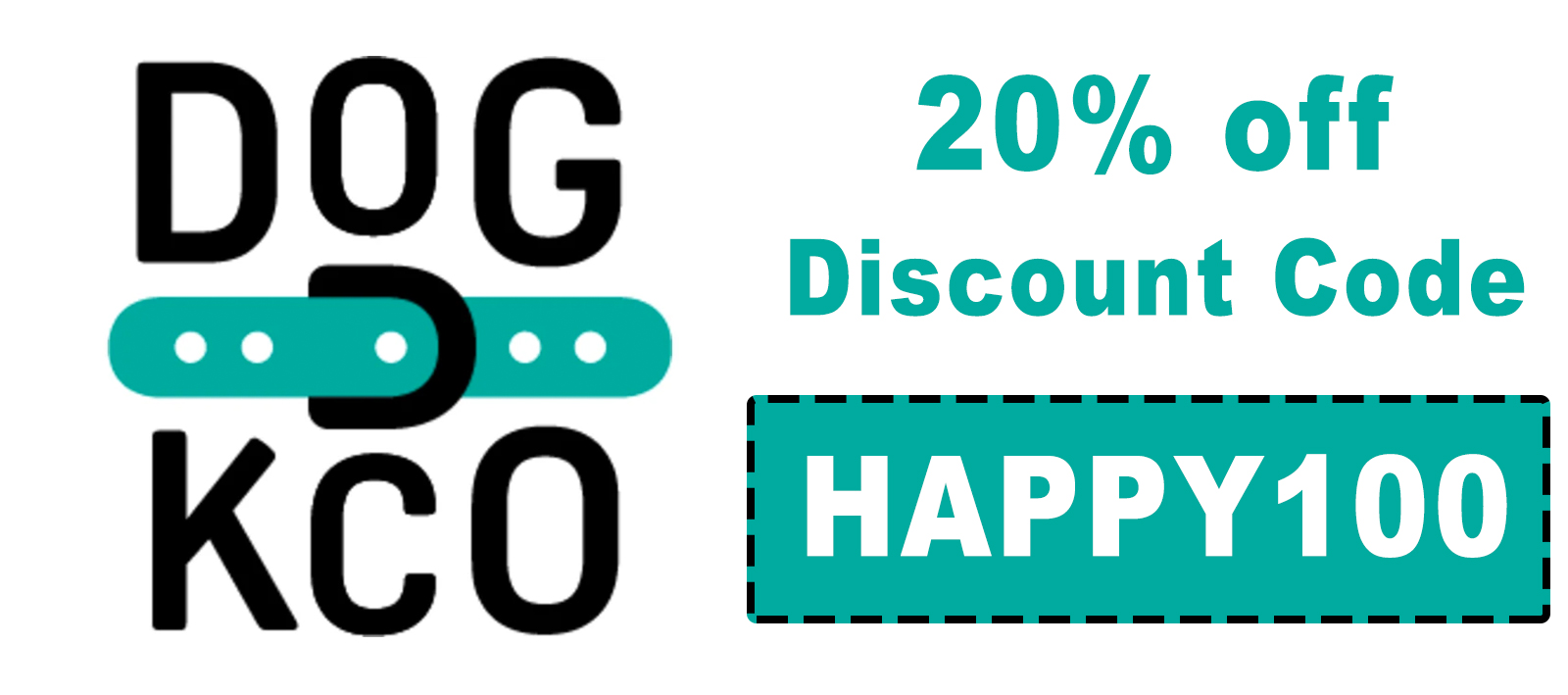 Dogkco Discount Code | 20% off code: HAPPY100