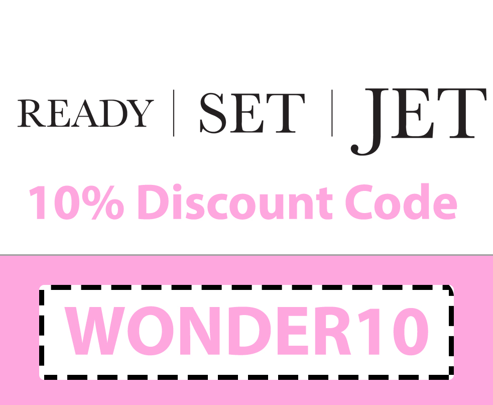 Ready Set Jet Discount Code 10 off with code WONDER10